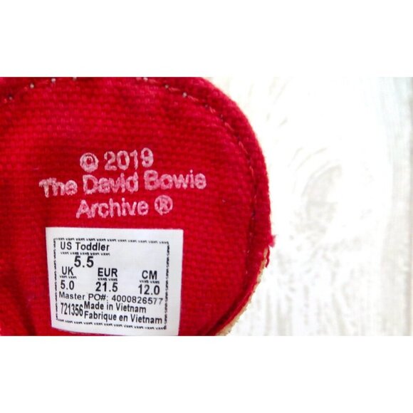 NEW! Vans X David Bowie Aladdin Sane Old Skool Skate Shoes Toddler SZ 5.5 - Picture 12 of 12